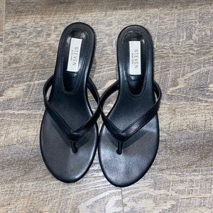 Black Steven Heeled Sandals